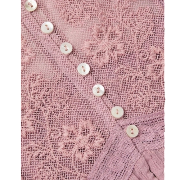 NEW Free People Still The One Thong Lace Bodysuit Mauve XS Free People Intimates - Picture 7 of 16